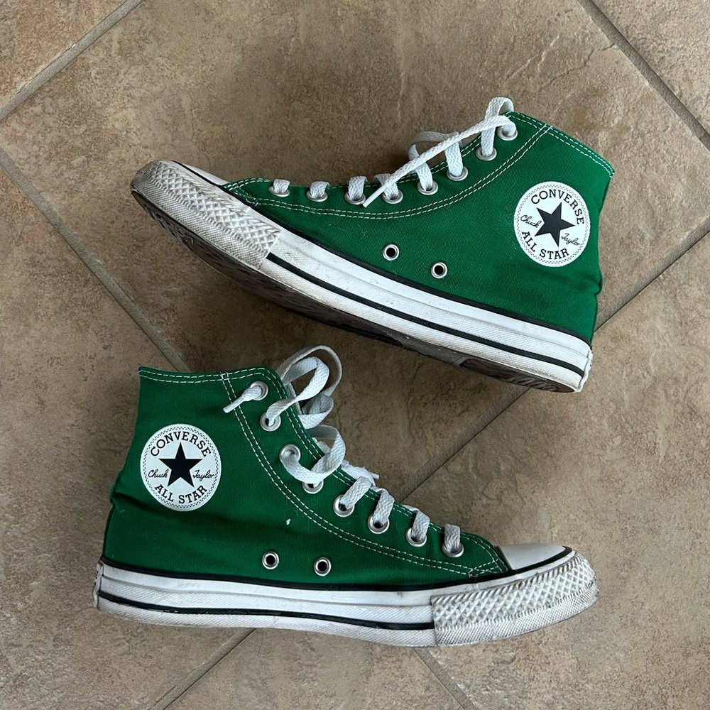 Converse Green High-Top Sneakers